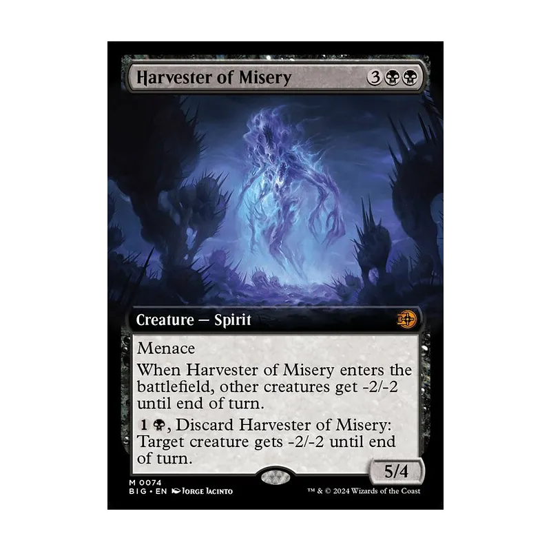 Harvester of Misery (Extended Art) - The Big Score (Near Mint)