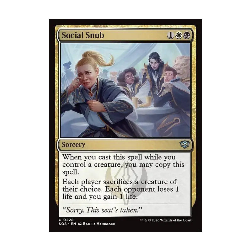 Social Snub - Secrets of Strixhaven (Near Mint)