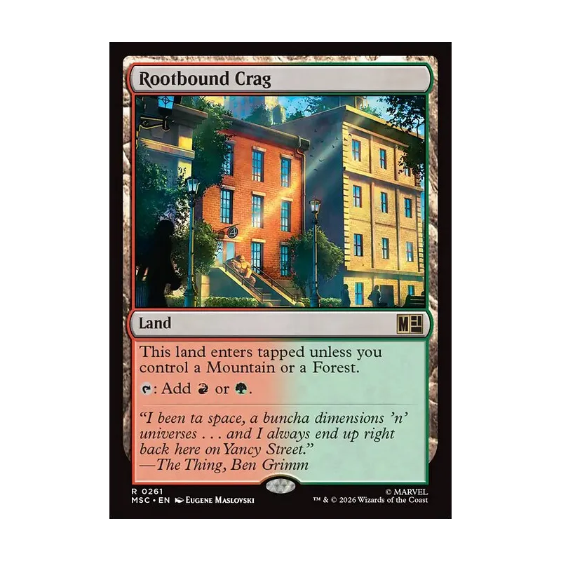Rootbound Crag (Surge Foil) - Marvel Super Heroes Commander (Foil Near Mint)