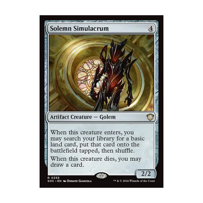 Solemn Simulacrum - Secrets of Strixhaven Commander (Near Mint)