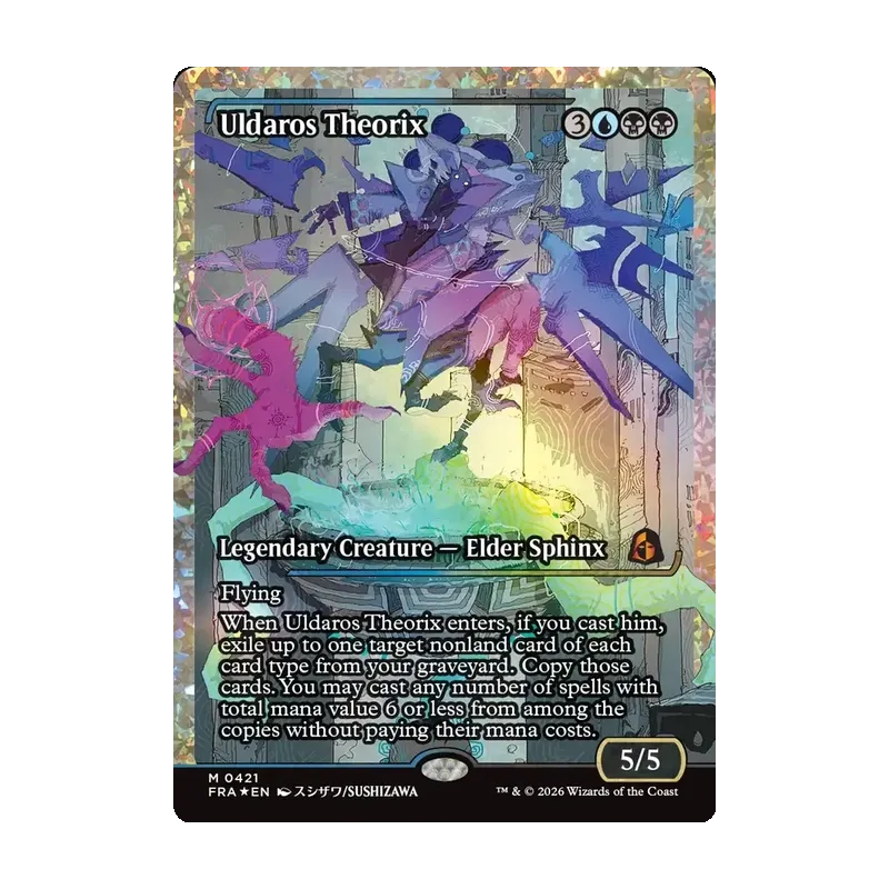 Uldaros Theorix (Showcase) (Fracture Foil) (0421) - Reality Fracture (Foil Near Mint)