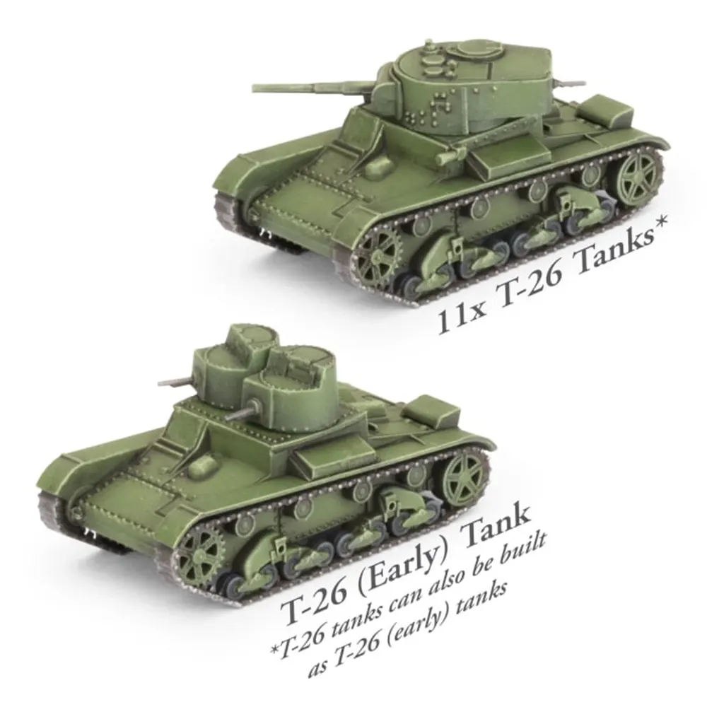 Flames of War WW2: Soviet Starter Force - Barbarossa T-26 Tank Company (Preorder)