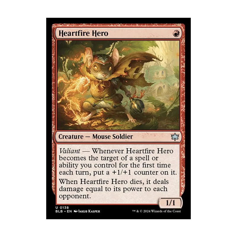 Heartfire Hero - Bloomburrow (Near Mint)