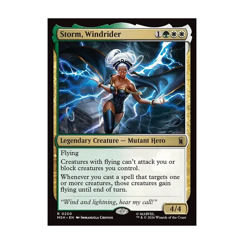 storm mtg card marvel Non Foil Secret Lair!!!! Ships ASAP Storm, Windrider | Marvel Super