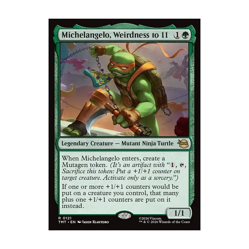 Michelangelo, Weirdness to 11 - Teenage Mutant Ninja Turtles (Near Mint)