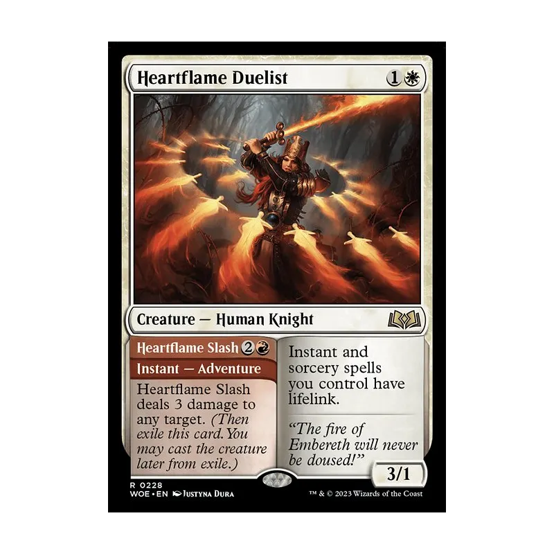 Heartflame Duelist // Heartflame Slash - Wilds of Eldraine (Near Mint)