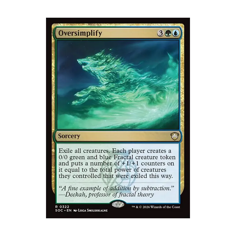 Oversimplify - Secrets of Strixhaven Commander (Near Mint)