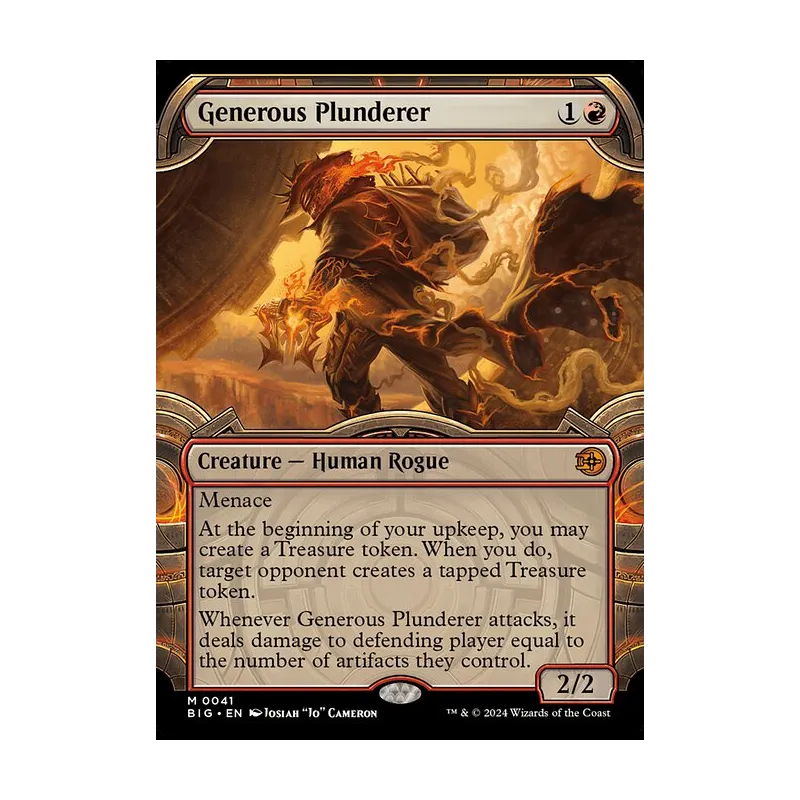 Generous Plunderer (Showcase) - The Big Score (Near Mint)