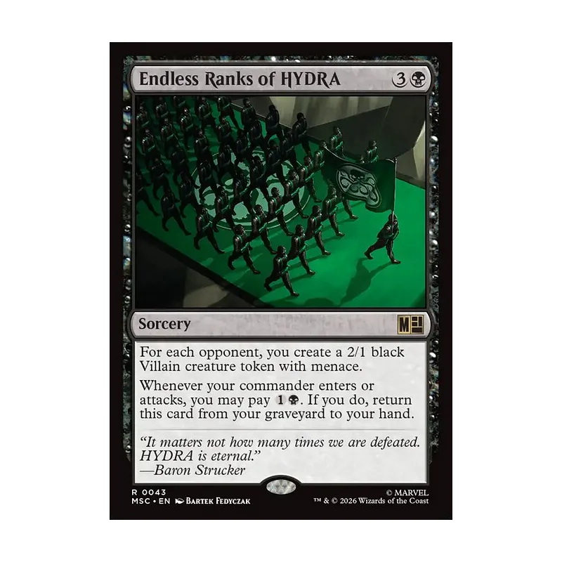 Endless Ranks of HYDRA (Surge Foil) - Marvel Super Heroes Commander (Foil Near Mint)