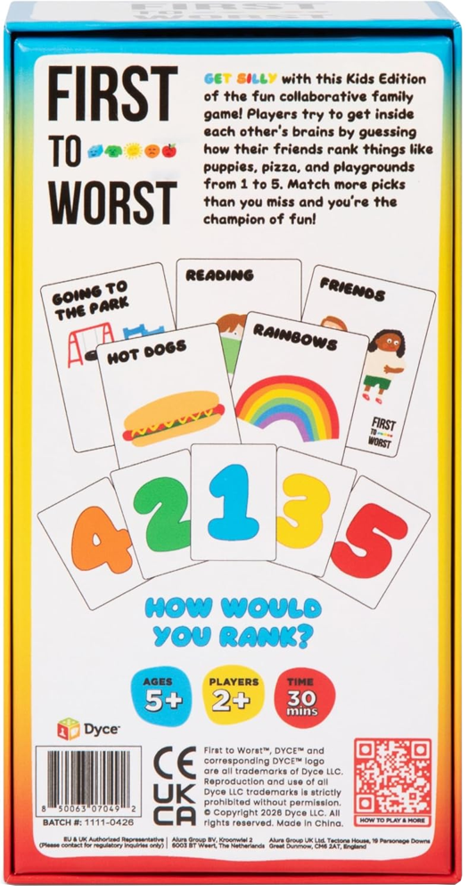 First to Worst: Kids Edition (Preorder)