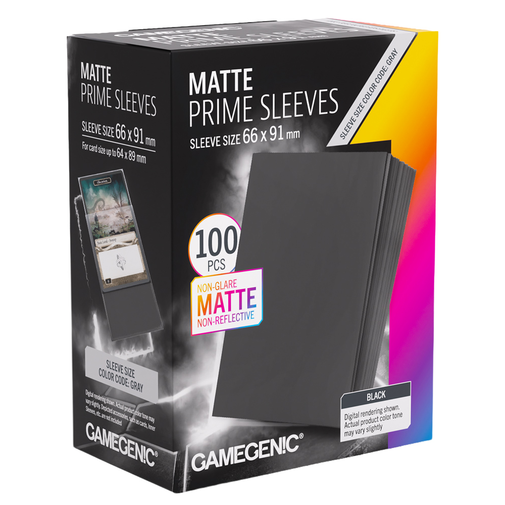 Matte Prime Sleeves: Black (100)