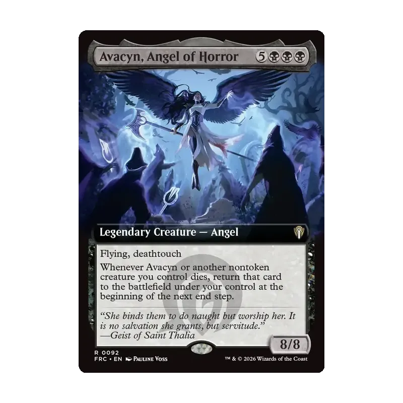 Avacyn, Angel of Horror (Extended Art) - Reality Fracture Commander (Near Mint)