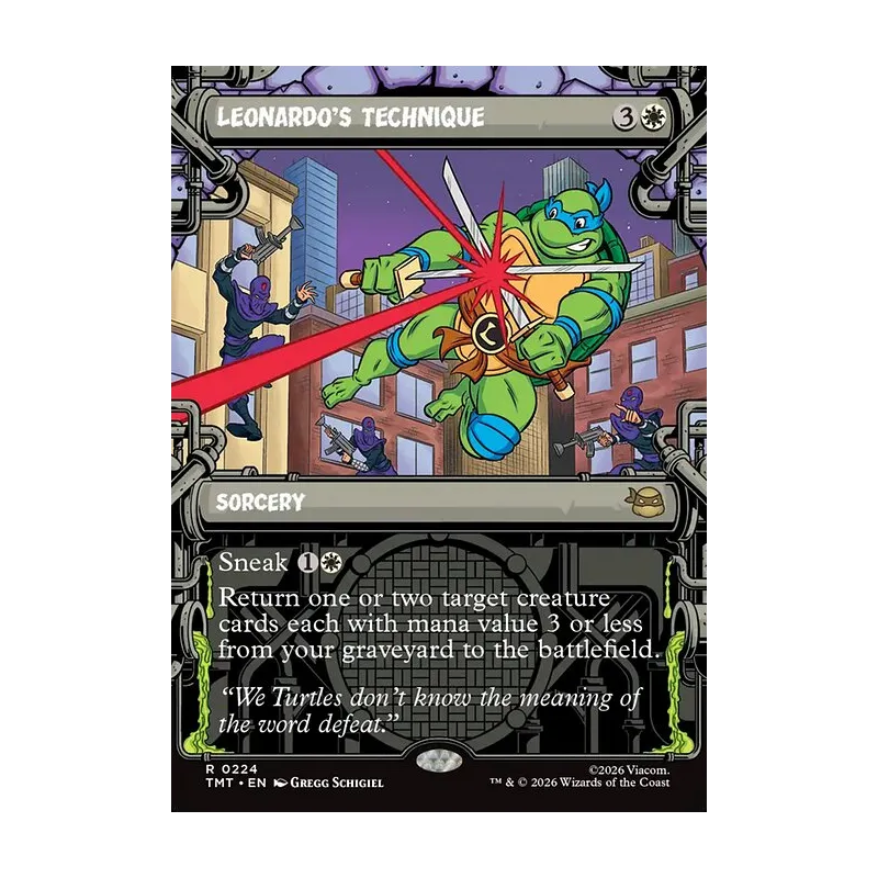 Leonardo's Technique (Showcase) - Teenage Mutant Ninja Turtles (Near Mint)
