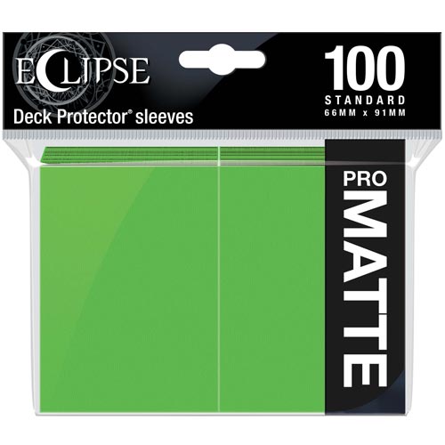Ultra Pro Sleeves: Eclipse Matte - Lime Green (100)