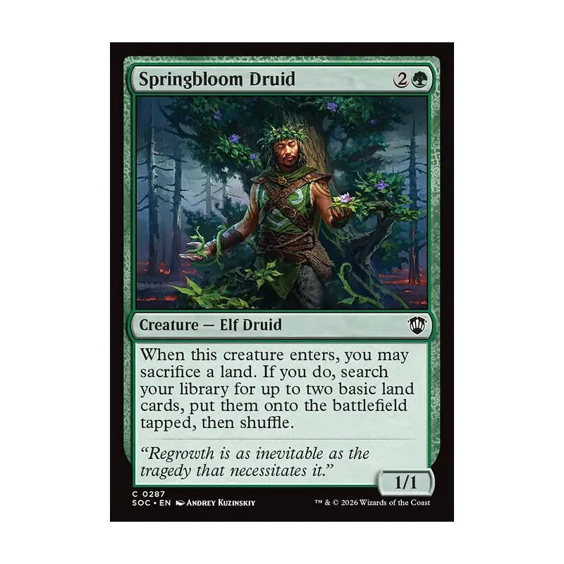 Springbloom Druid - Secrets of Strixhaven Commander (Near Mint)