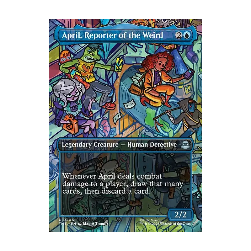 April, Reporter of the Weird (Borderless) - Teenage Mutant Ninja Turtles (Near Mint)