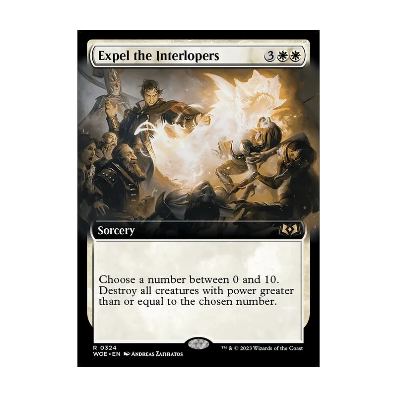 Expel the Interlopers (Extended Art) - Wilds of Eldraine (Near Mint)