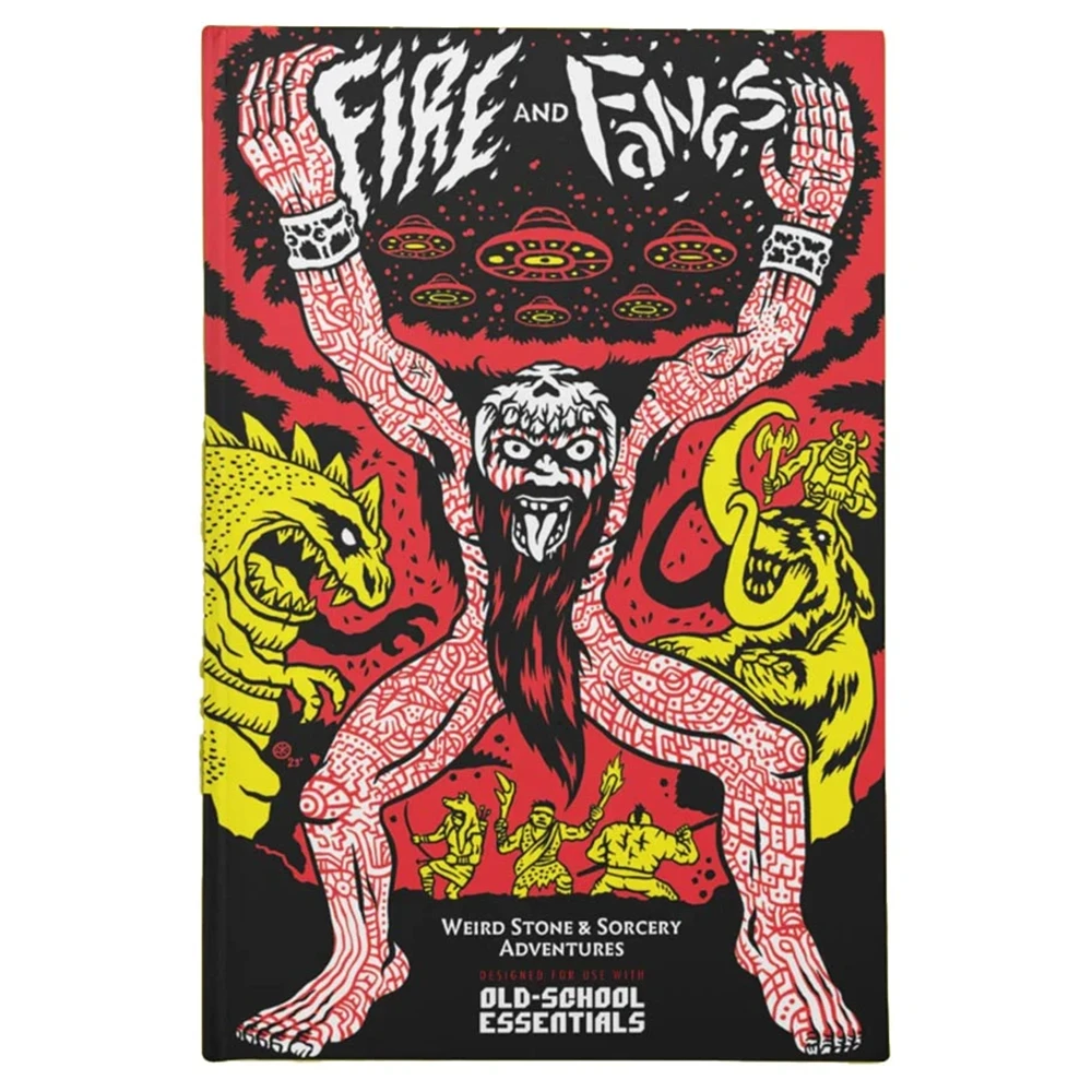 Old-School Essentials RPG: Fire & Fang: Weird Stone & Sorcery Adventures (Preorder)