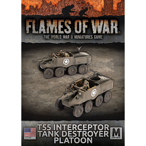 Flames of War WW2: US - T55 Interceptor Tank Destroyer Platoon