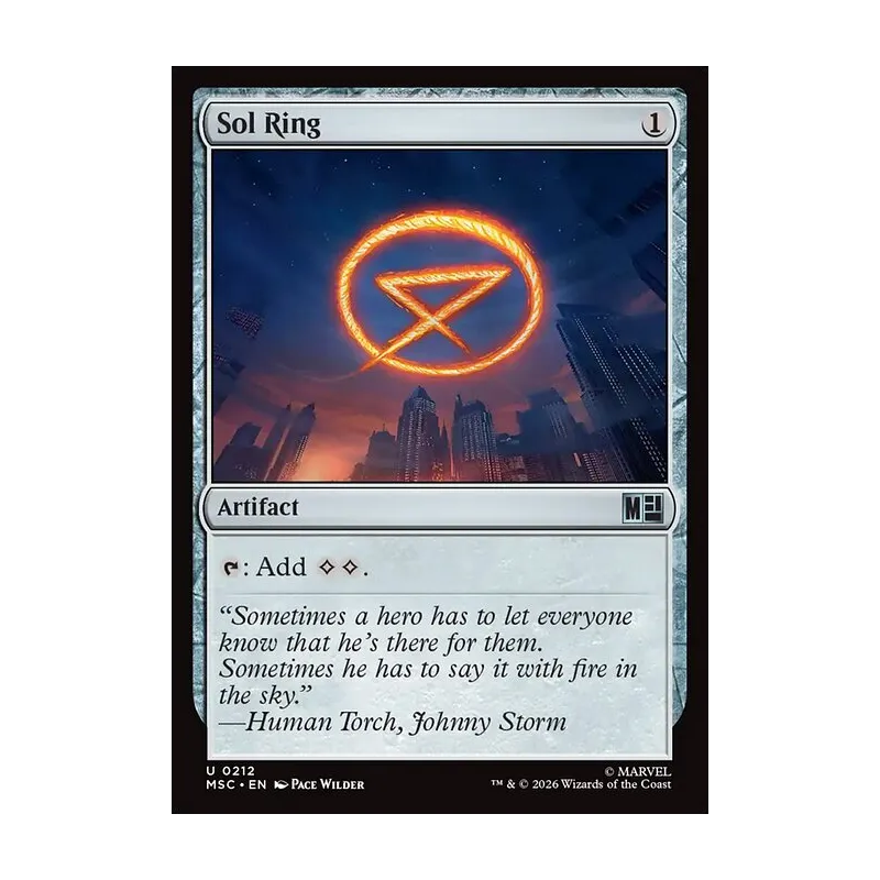 sol ring mtg card Sometimes a hero has to let everyone know that hes there for them Mtg Commander Legends Sol Ring