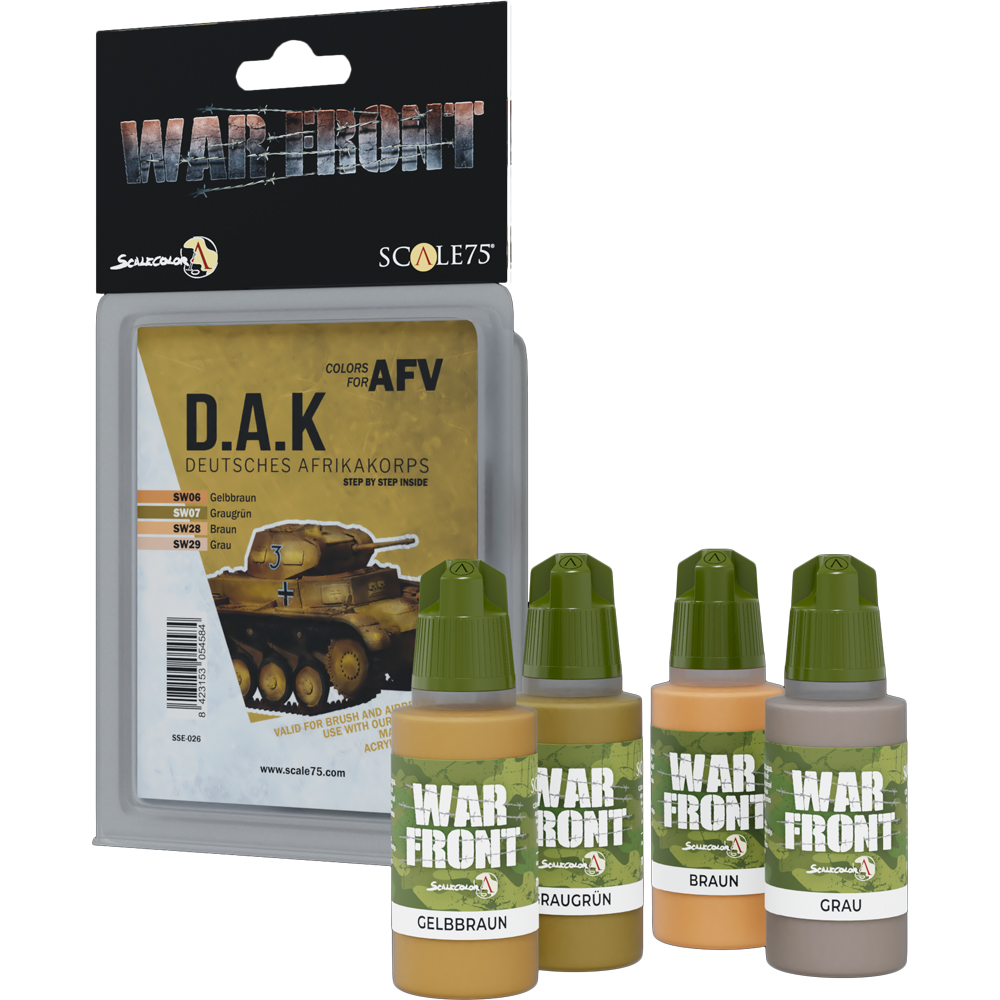 War Front Paint Set: Colors for AFV - D.A.K. (Last Chance) War Front Paint Set: Colors for AFV - D.A.K. (Last Chance)
