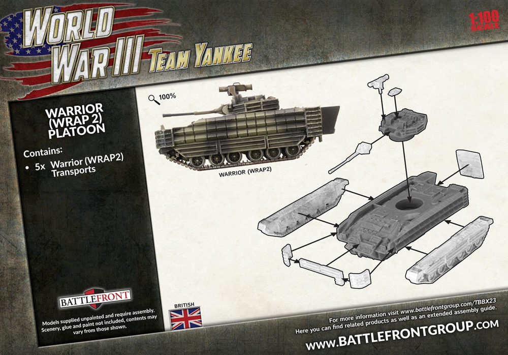 WWIII Team Yankee: British - Warrior WRAP 2 Platoon (Preorder)