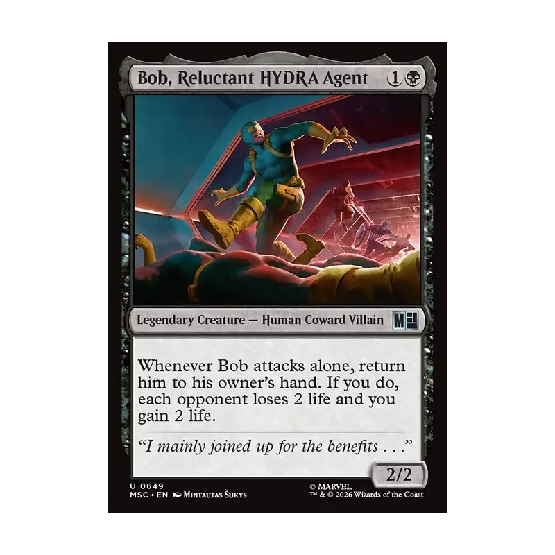 mtg bob card Magic The Gathering Secret Lair x Spongebob Squarepants: Internet Sensation (Non-Foil) : Toys & Games Selector(.legalities Bob, Reluctant HYDRA Agent |