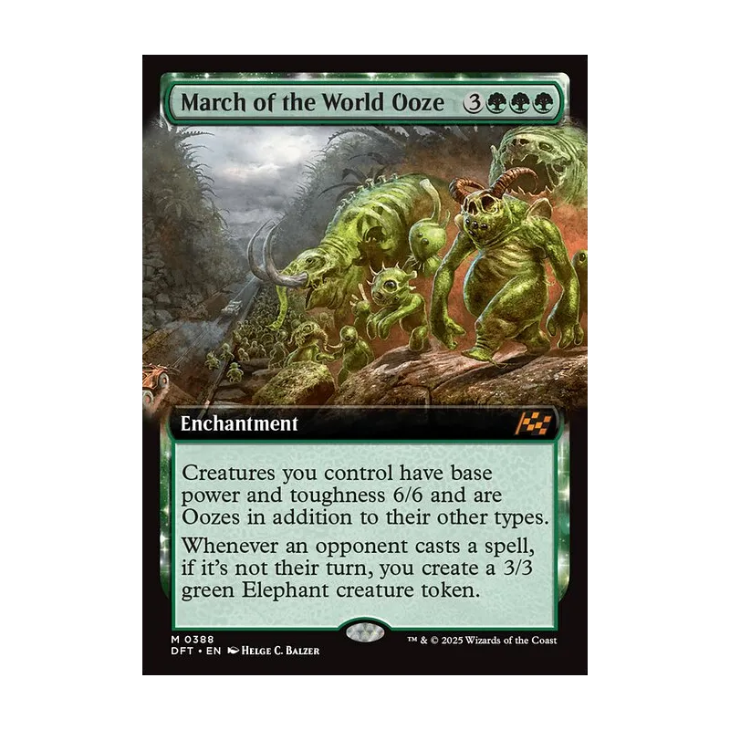 March of the World Ooze (Extended Art) - Aetherdrift (Near Mint)