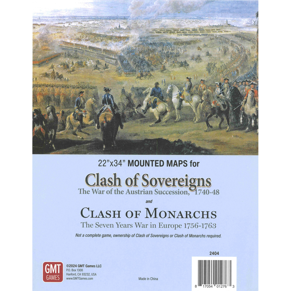 Clash of Sovereigns / Clash of Monarchs: Mounted Map