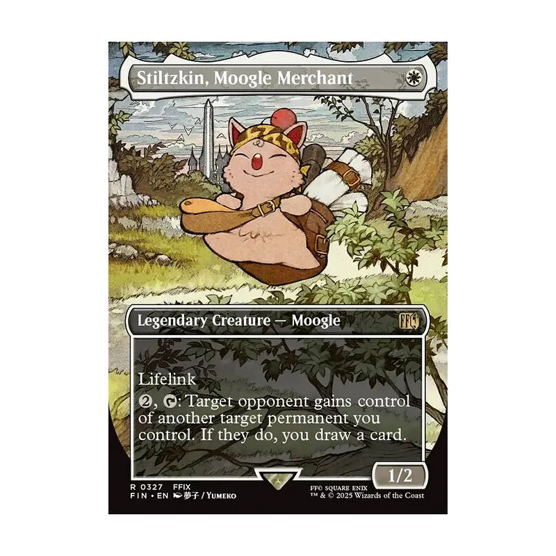 moogle final fantasy mtg Stiltzkin, Merchant The Gathering (MTG) card images and symbols Wizards of the Coast Hero token (#5) (1/1)