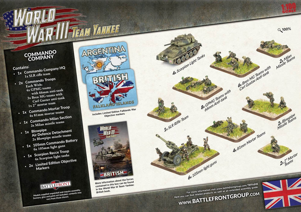 WWIII Team Yankee: British Starter Force - Commando Company (Preorder)