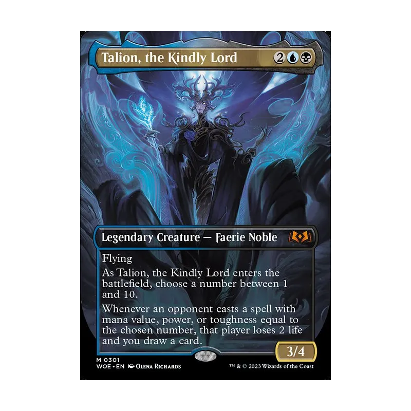 Talion, the Kindly Lord (Borderless) - Wilds of Eldraine (Near Mint)