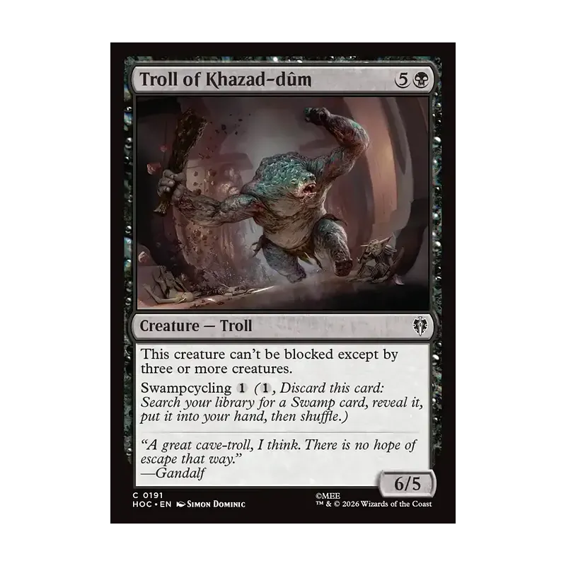 Troll of Khazad-dum - The Hobbit Eternal (Near Mint)
