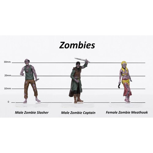 R4I Prepainted Miniatures: Characters of Adventure - Zombies Group Set C