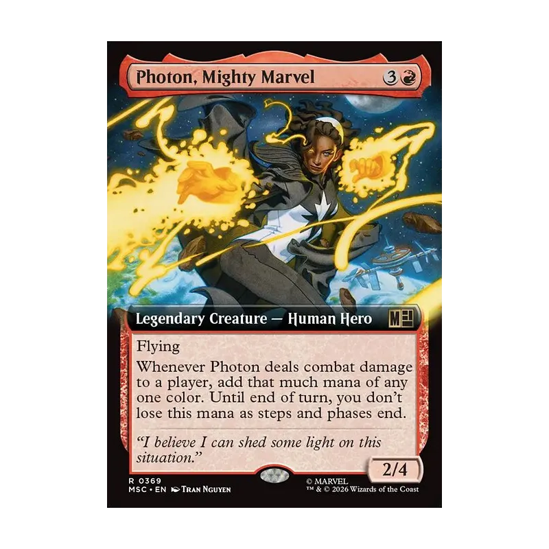 Photon, Mighty Marvel (Extended Art) - Marvel Super Heroes Commander (Near Mint)
