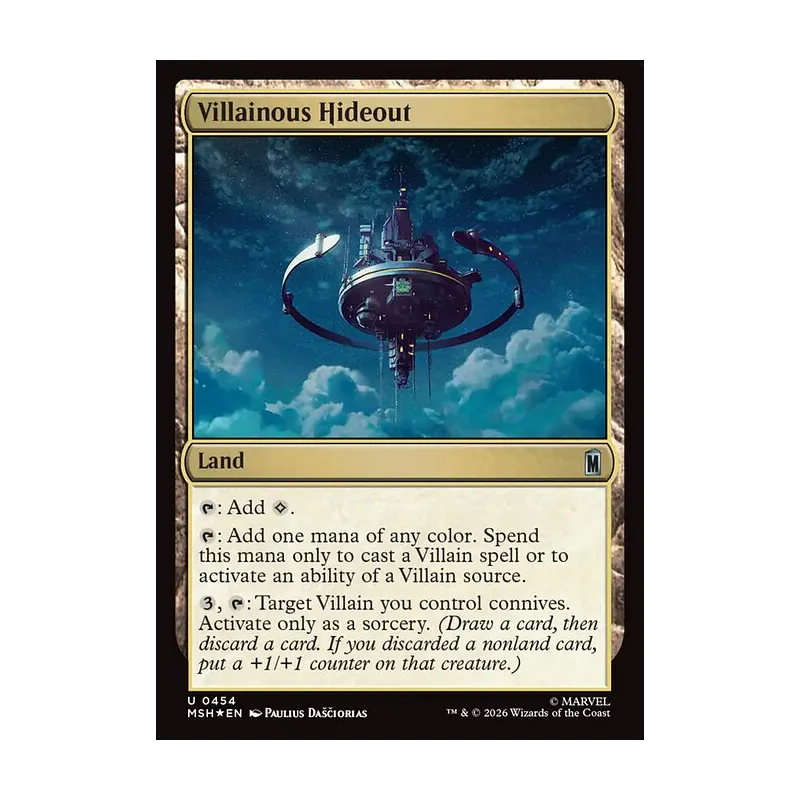 Villainous Hideout (Surge Foil) - Marvel Super Heroes (Foil Near Mint)