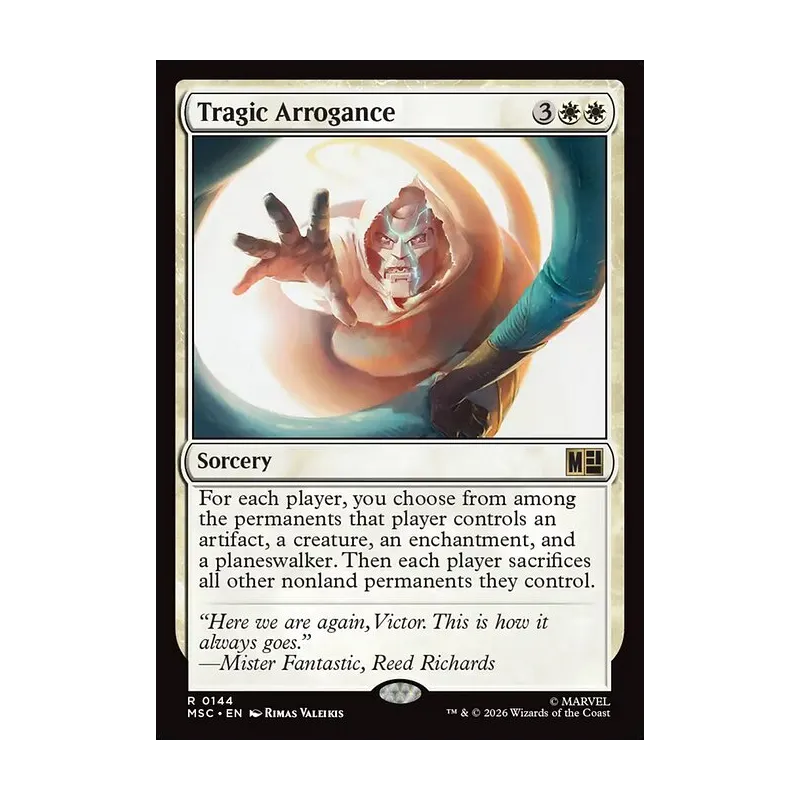 Tragic Arrogance (Surge Foil) - Marvel Super Heroes Commander (Foil Near Mint)