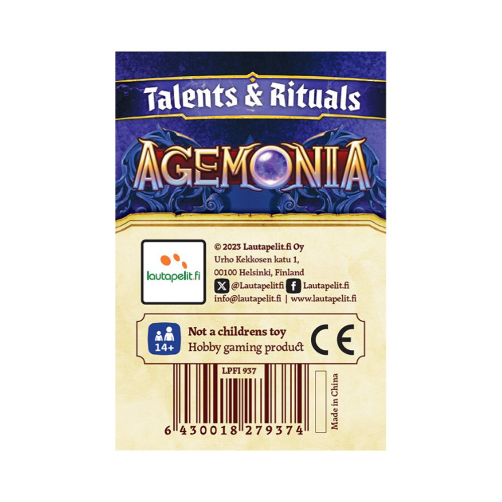 Agemonia: Talents and Rituals Pack