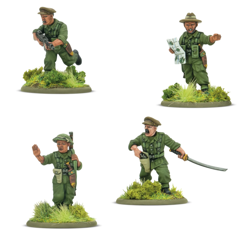 Bolt Action: Gurkha Platoon Commanders (Preorder)