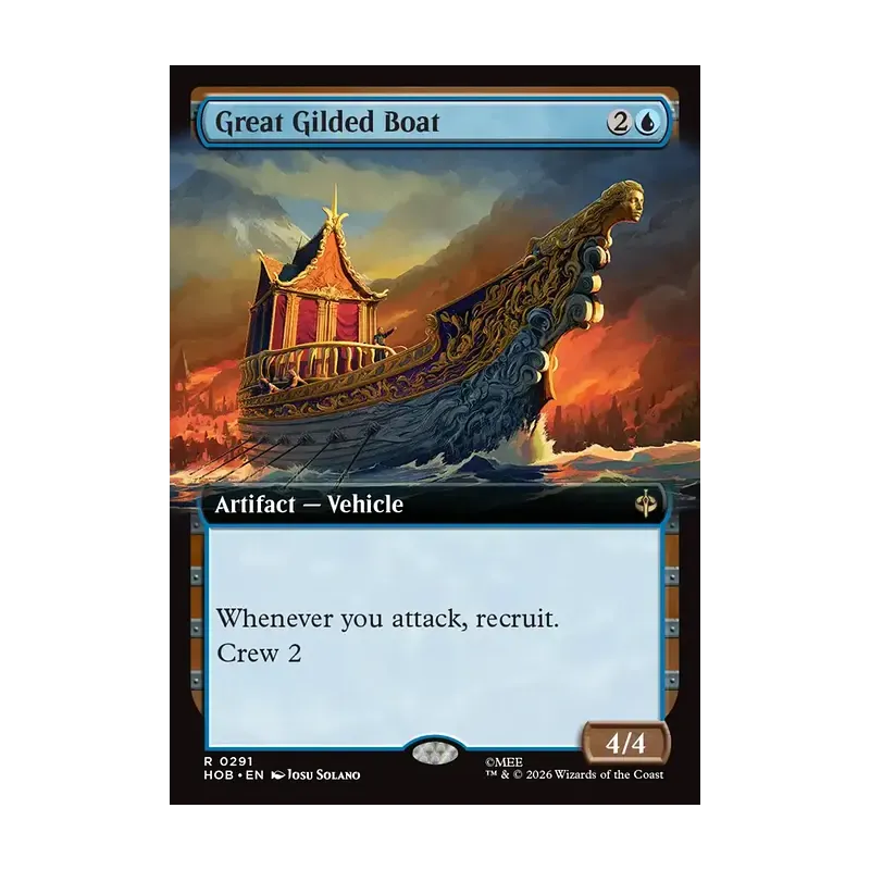Great Gilded Boat (Extended Art) - The Hobbit (Near Mint)