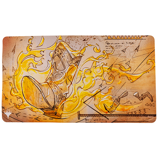 MtG Playmat: Brothers' War - Schematic Swiftfoot Boots (Last Chance) MtG Playmat: Brothers' War - Schematic Swiftfoot Boots (Last Chance)