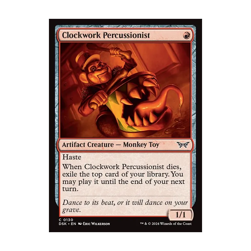 Clockwork Percussionist (0130) - Duskmourn: House of Horror (Near Mint)