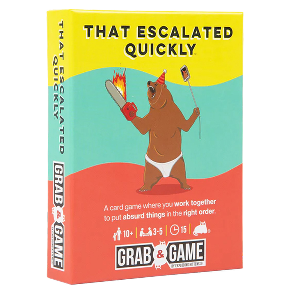 That Escalated Quickly: Grab & Game Edition (New Arrival)
