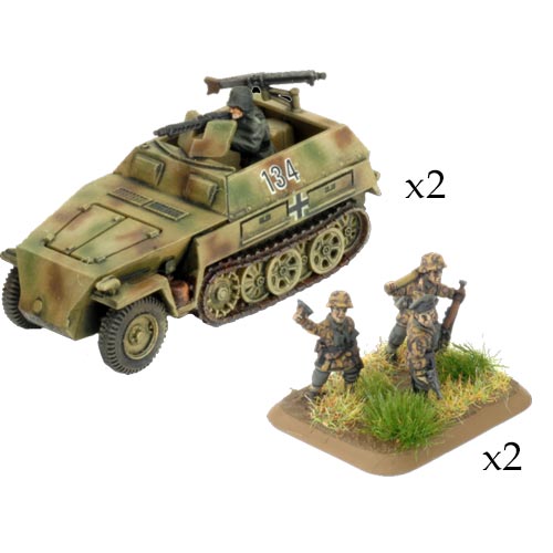 Flames of War: WW2 - Armoured SS Reconaissance Company HQ