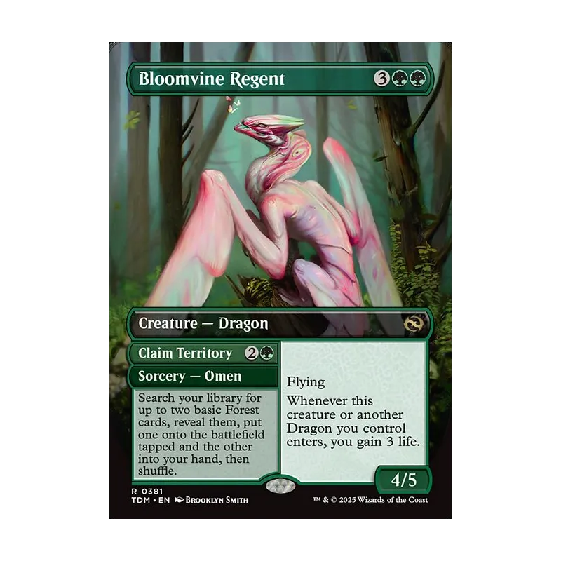 Bloomvine Regent // Claim Territory (Borderless) - Tarkir: Dragonstorm (Near Mint)