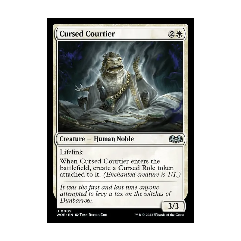 Cursed Courtier - Wilds of Eldraine (Near Mint)