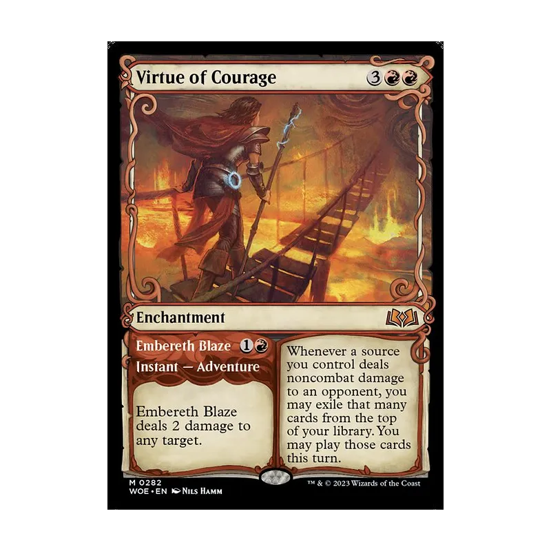 virtue cards mtg Magic the Gathering Wilds of Eldraine Mythic Rare of Knowledge // Vantress Visions #76 Return target creature or land card from your graveyard to your hand Virtue of Persistence (Showcase) -