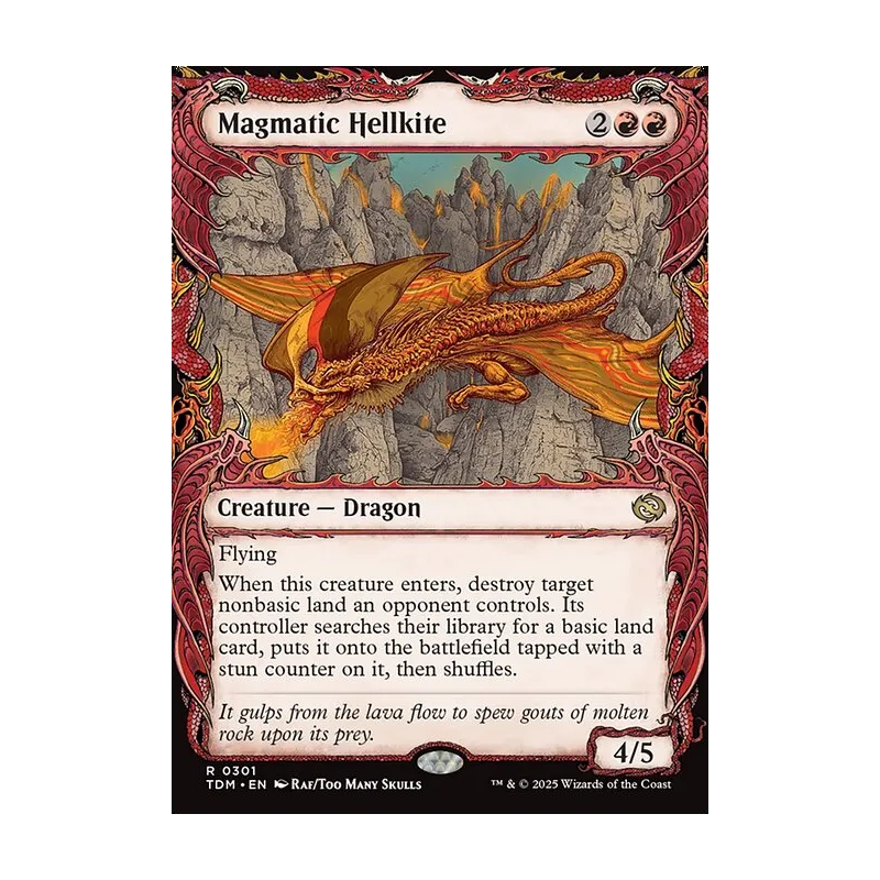 Magmatic Hellkite (Showcase) - Tarkir: Dragonstorm (Near Mint)