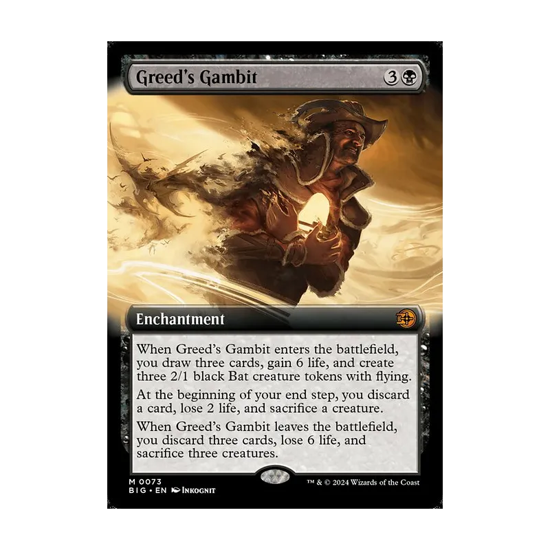 Greed's Gambit (Extended Art) - The Big Score (Near Mint)