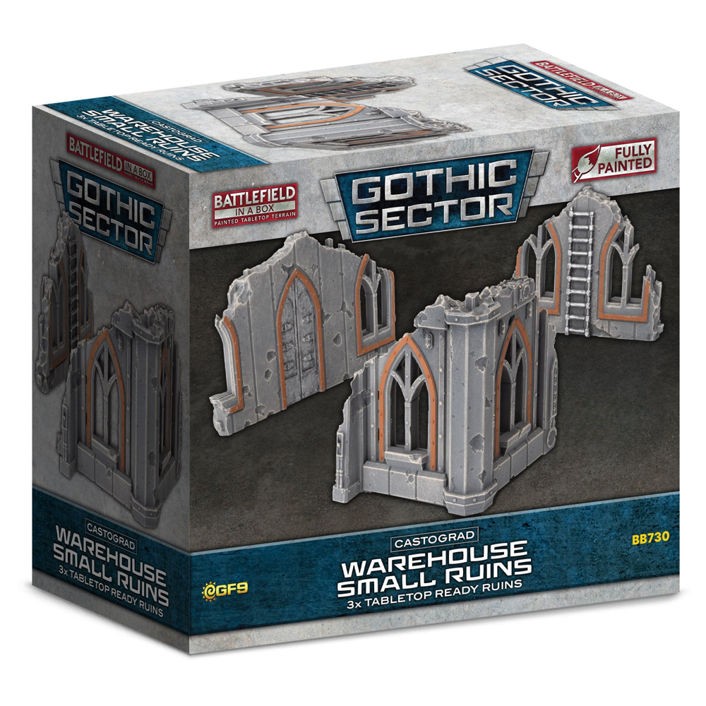 Battlefield in a Box: Gothic Sector - Castograd Warehouse Small Ruins (Preorder)